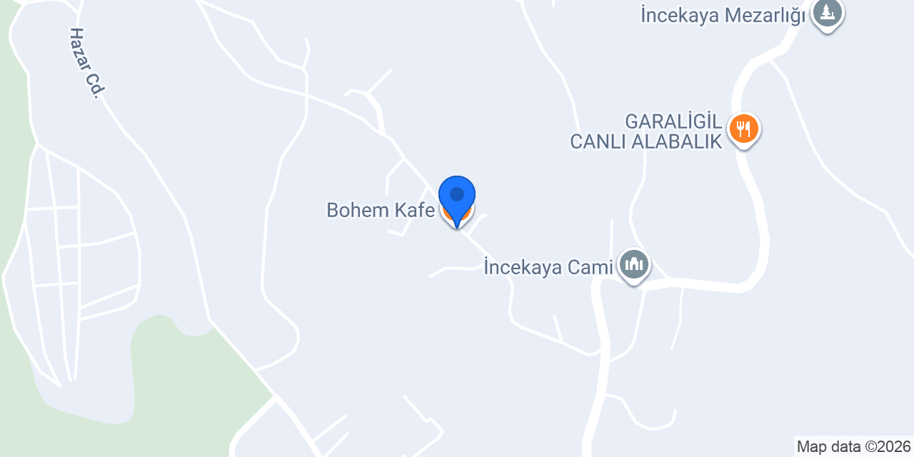 Bohem Kafe konumu