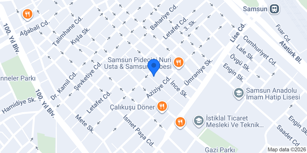 SAMSUN BLOCKS TATTOO GALLERY konumu