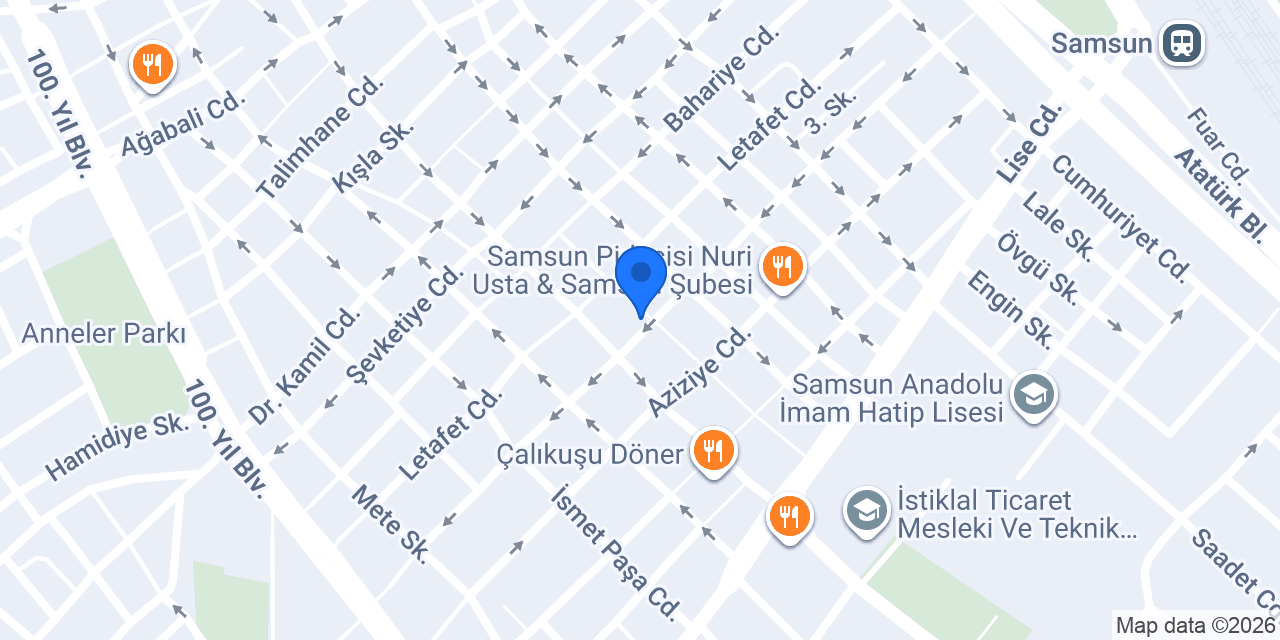 Çardak Fast Food konumu
