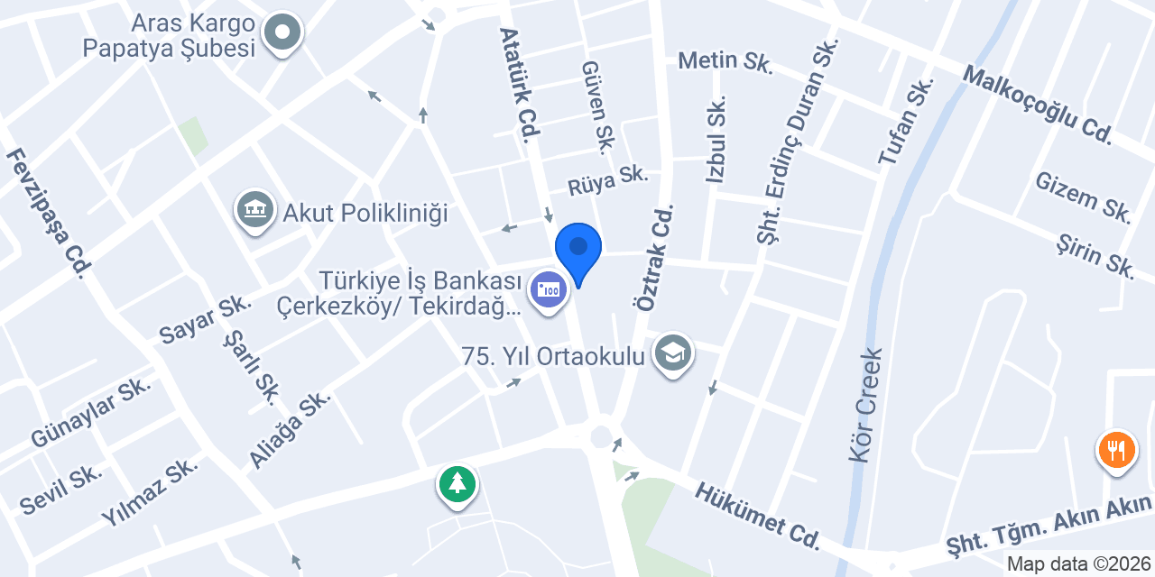 Aygaz Tüp Bayisi konumu