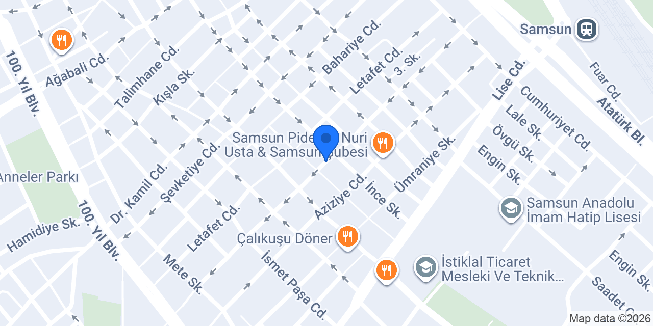 Samsun Life Kuaför konumu