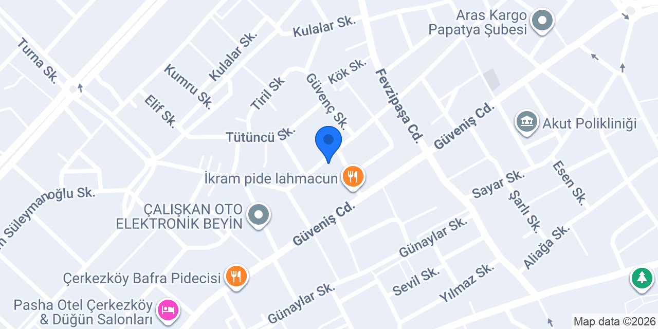 Güler Reklam konumu