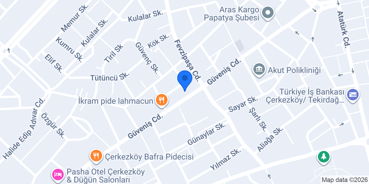 Naz kasap konumu