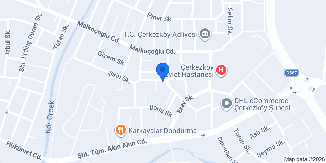 Öz Vilmin Bayan kuaförü konumu