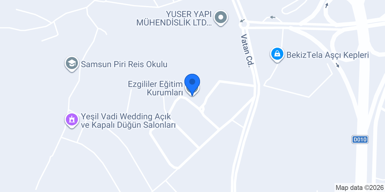Ezgililer Eğitim Kurumları konumu