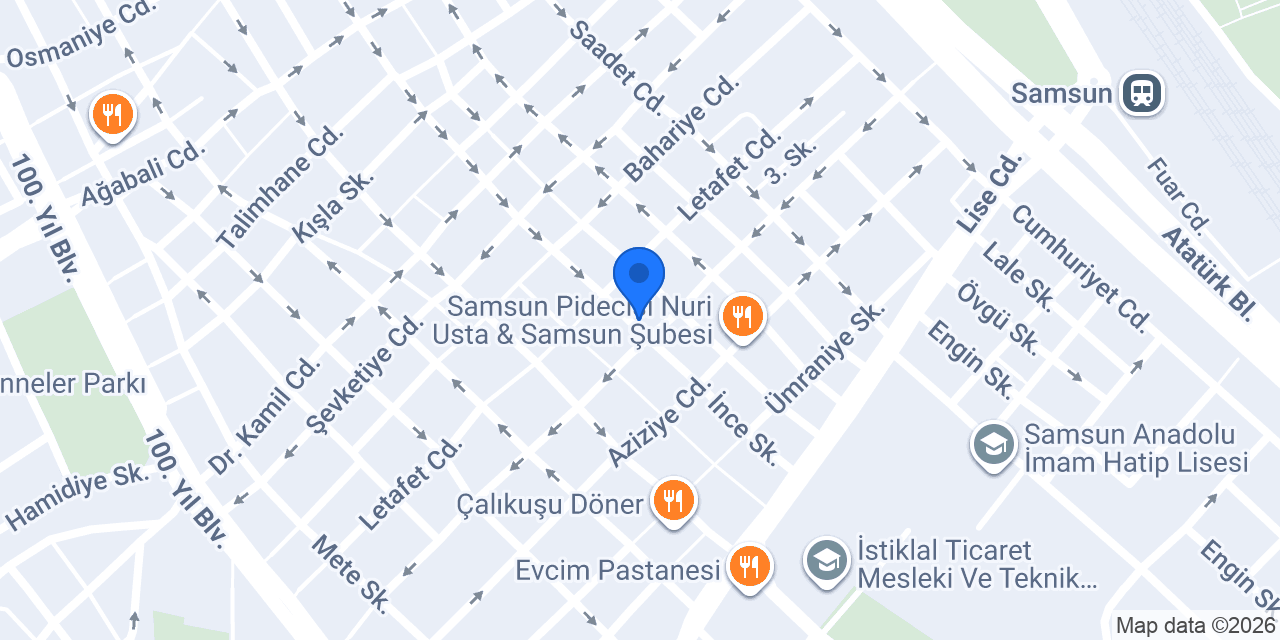 Erkek kuaförü Ömer honça konumu