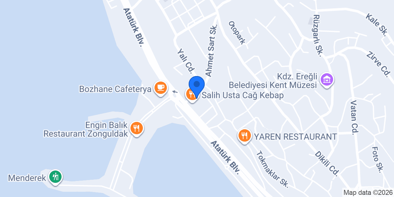 Salih Usta Cağ Kebap konumu