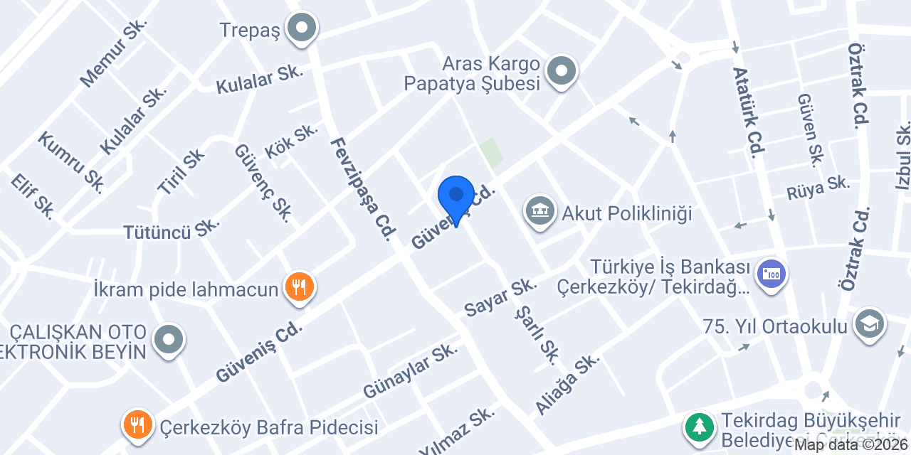 Bakar Erkek Koaforu konumu