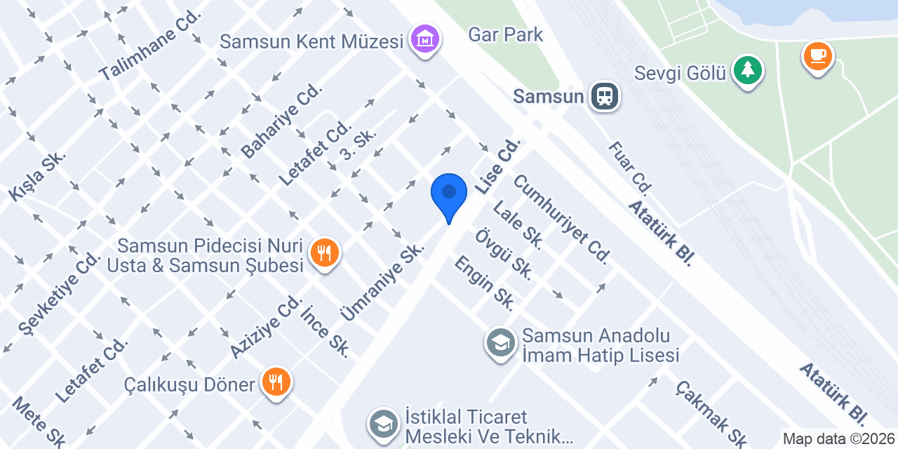 Samsun taksi konumu