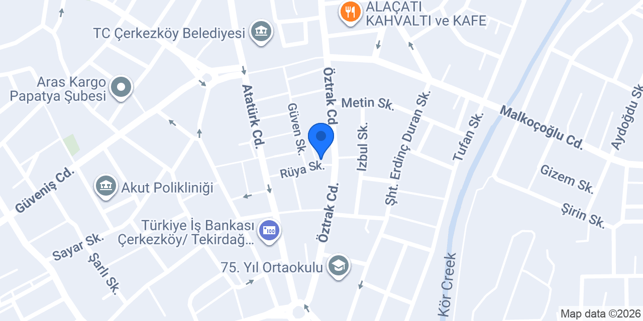 ŞIRDANCI CİO ÇERKEZKÖY konumu