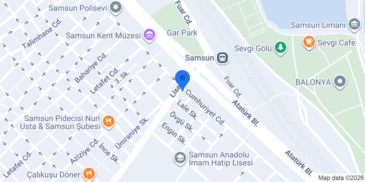 Papatya Çiçekcilik konumu