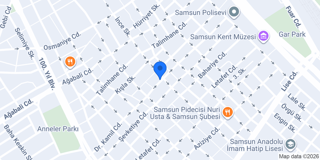 Ness Cafe Samsun konumu