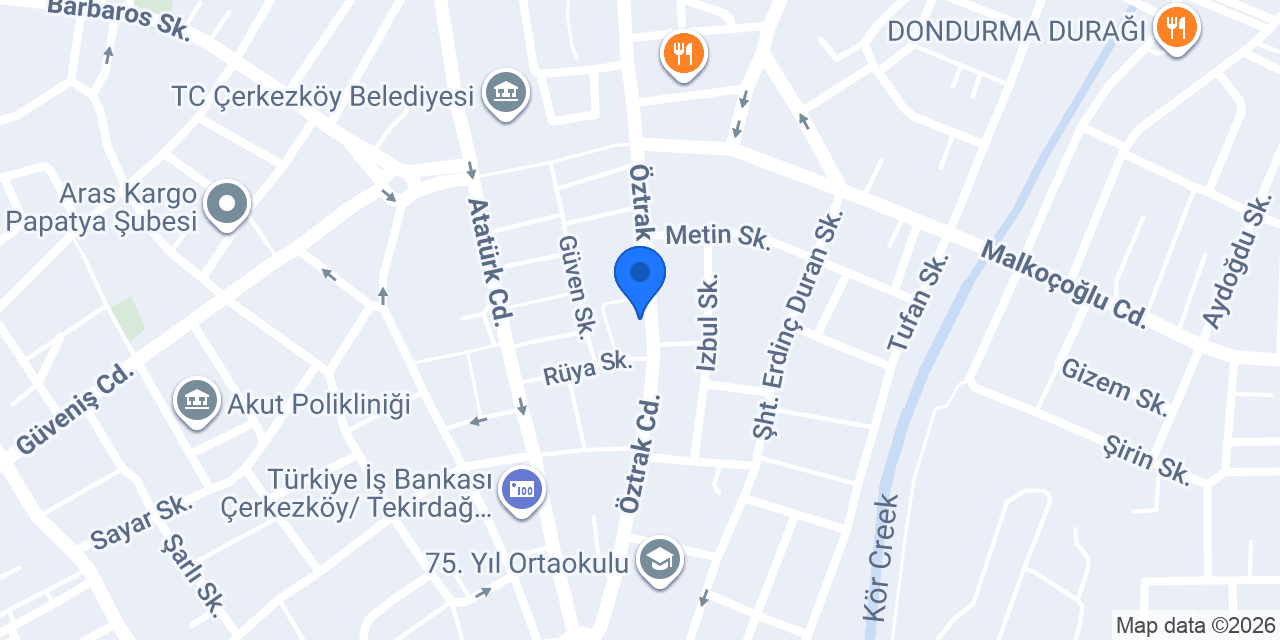 Çiçeğim Çiçekçilik konumu
