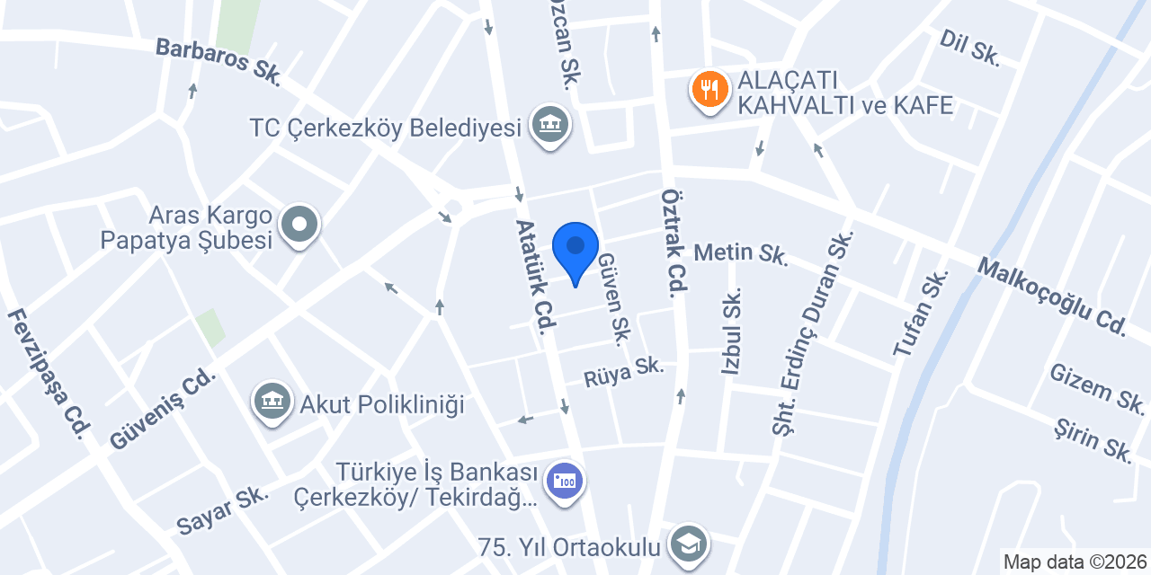 Tutku Gümüş konumu