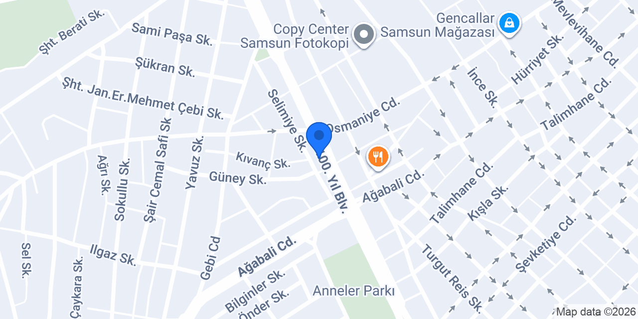SAMSUN ALKAN PETSHOP konumu