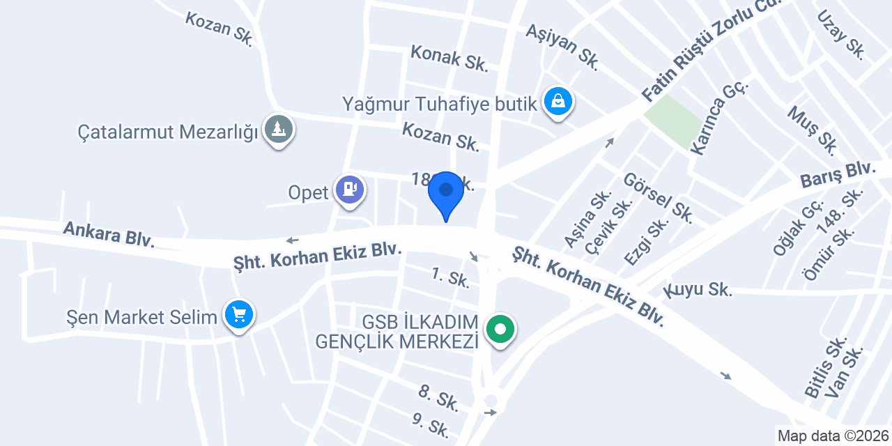 Bereket Yapı Malzemeleri konumu