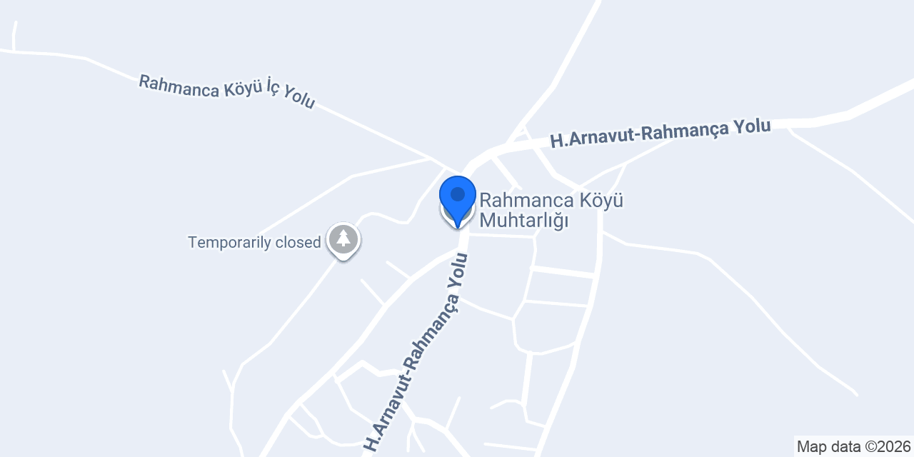 Rahmanca Köyü Muhtarlığı konumu