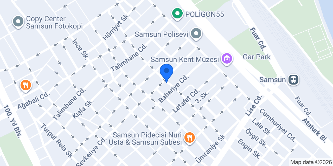 Samsun Sarmaşık Saz Evi konumu