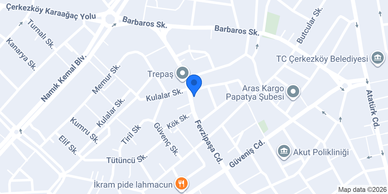 Şöhret pasta cafe konumu