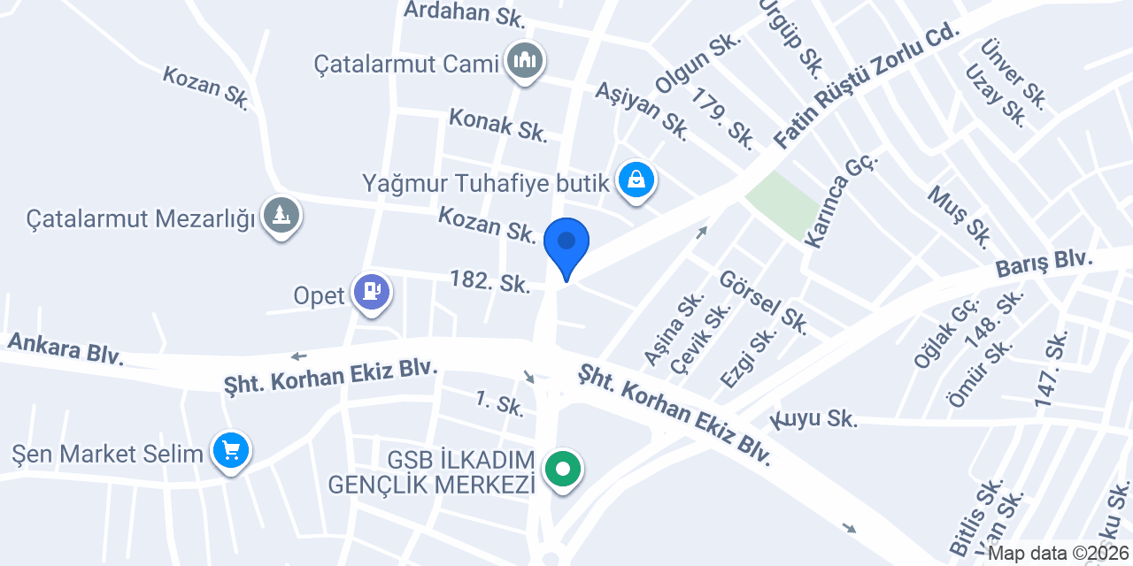 Çikolata Bayan Kuaförü konumu