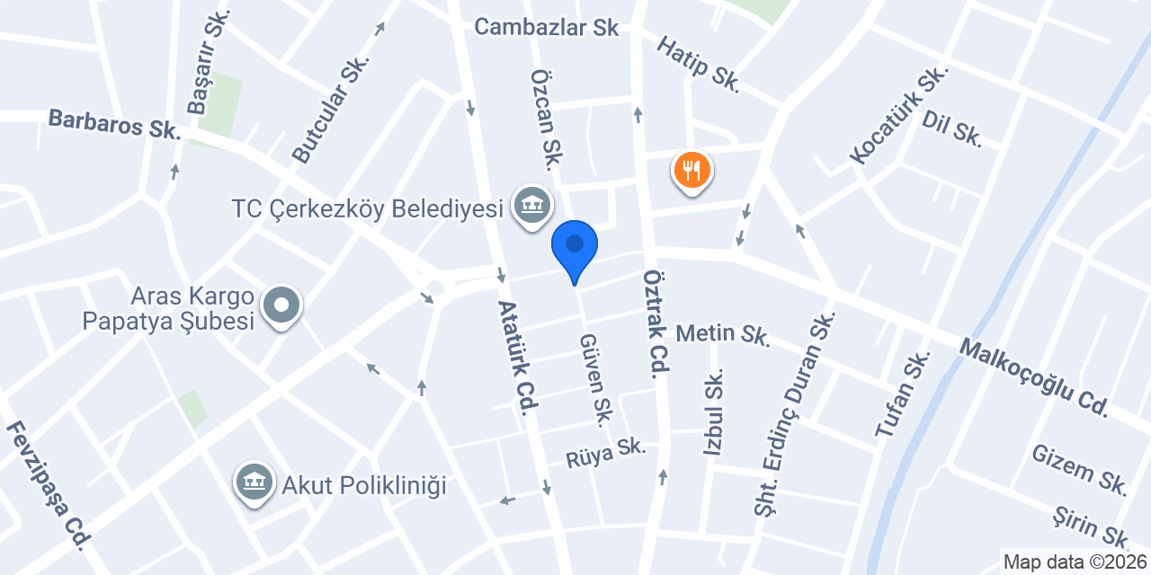 Katılımevim Çerkezköy Şube konumu
