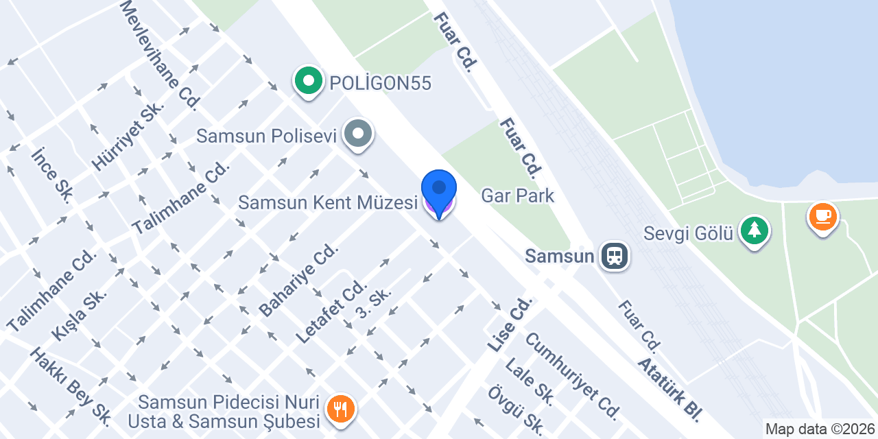 Samsun Kent Müzesi konumu