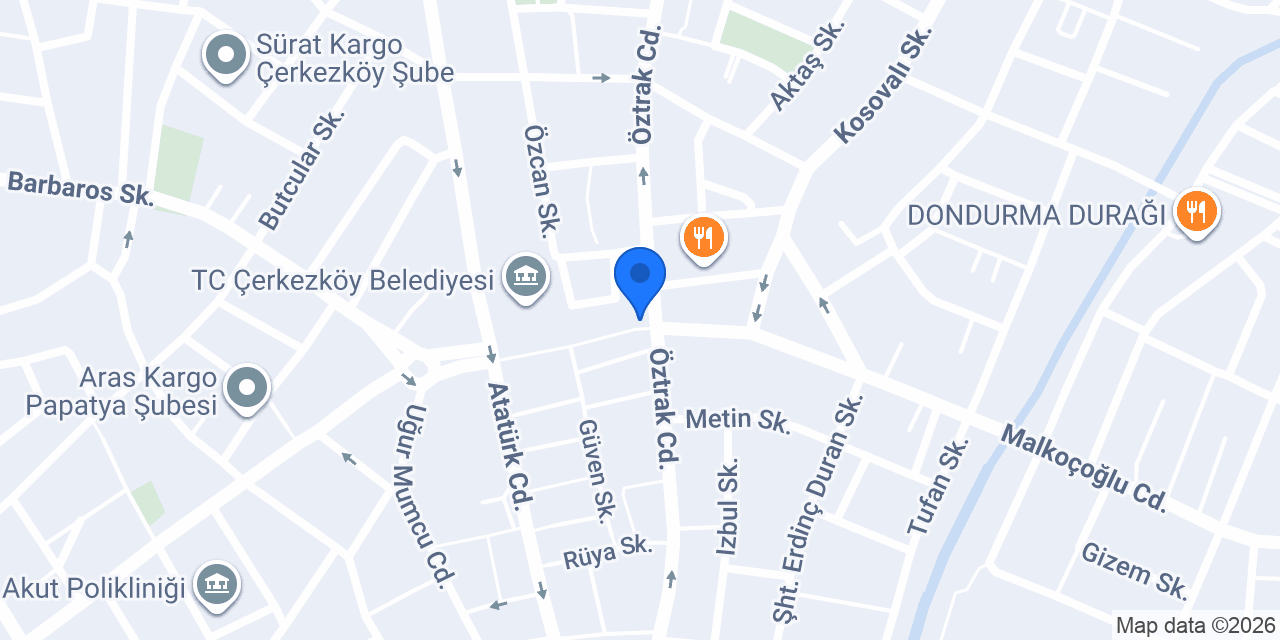 Maydonoz Döner Çerkezköy konumu