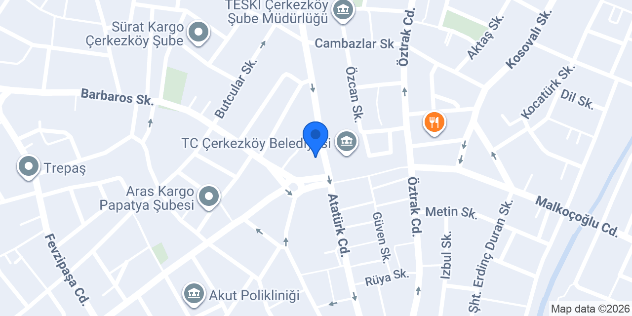 THE CO. COFFEE ÇERKEZKÖY konumu