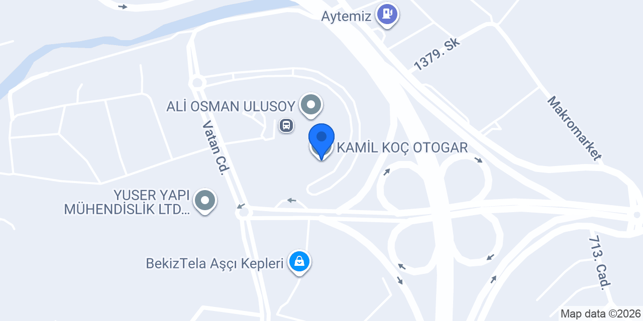 KAMİL KOÇ OTOGAR konumu
