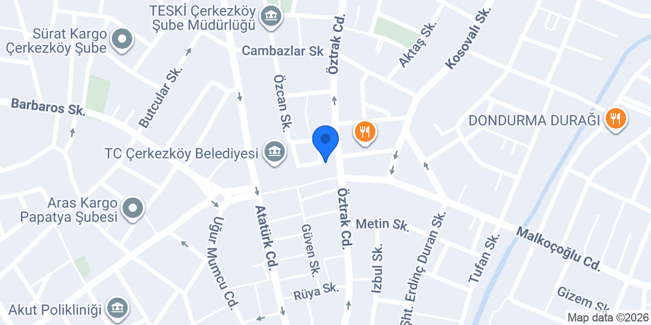 Finans Yapı Emlak Çerkezköy konumu