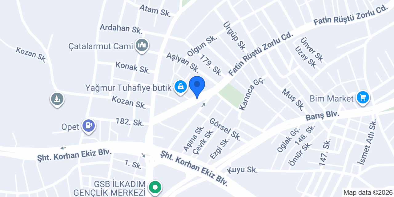 ASM yapı Samsun Hazır Pvc konumu