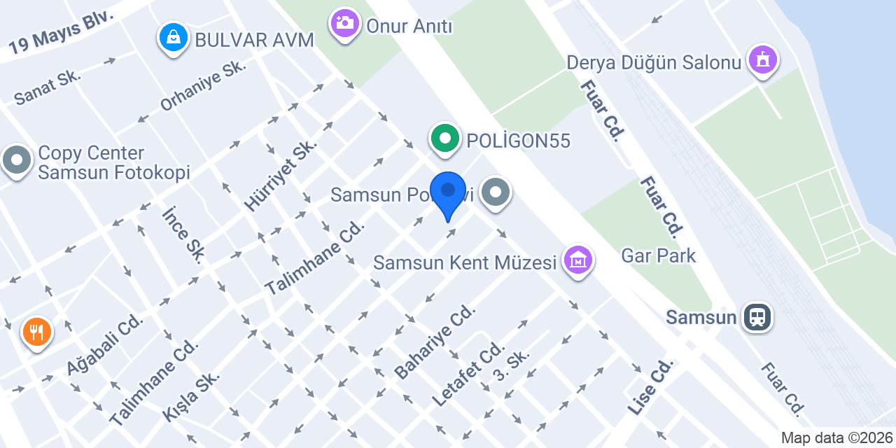 Dünyagöz Samsun konumu