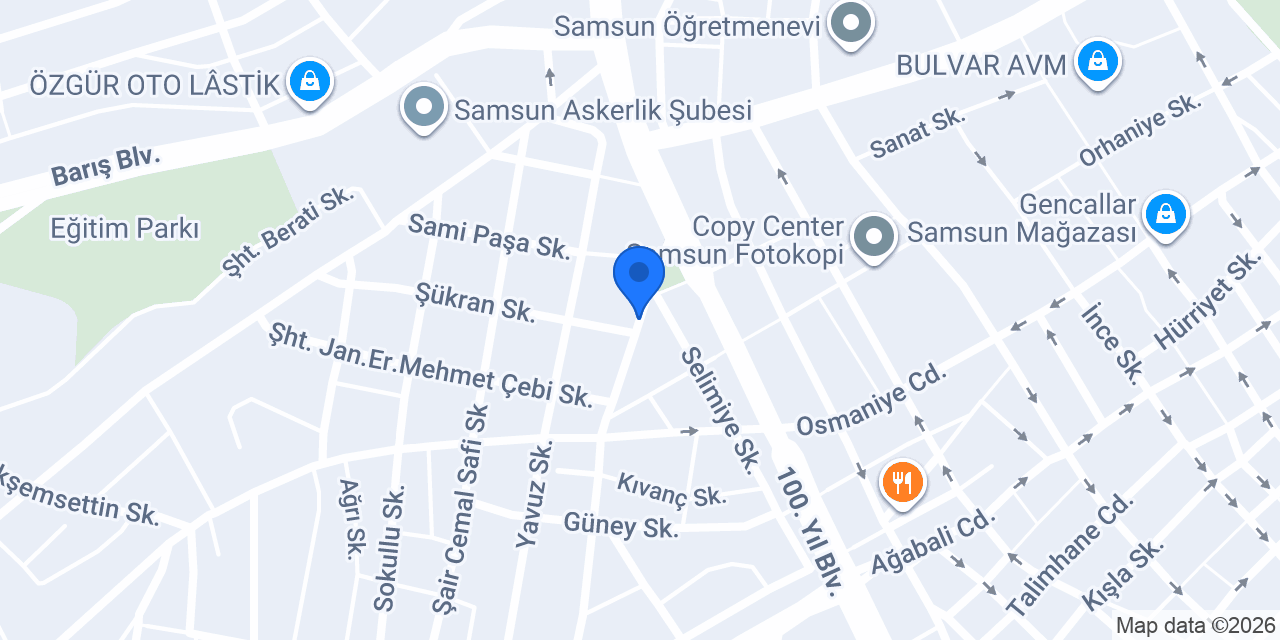 Helvâni Helva Samsun konumu