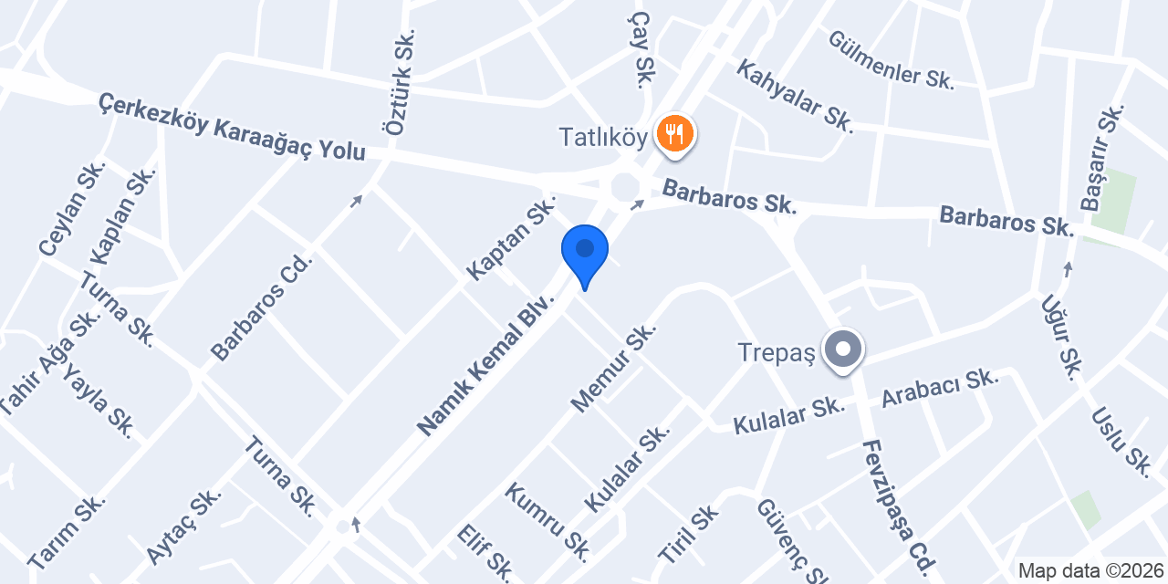 Özdemirciler Oto Lastik konumu