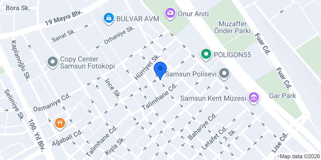 مكتب بغداد للتصريف سامسون Bağdat Ofis konumu