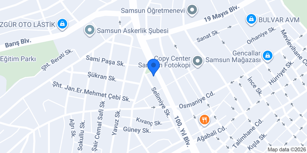Halkbank Bulvar Şubesi konumu