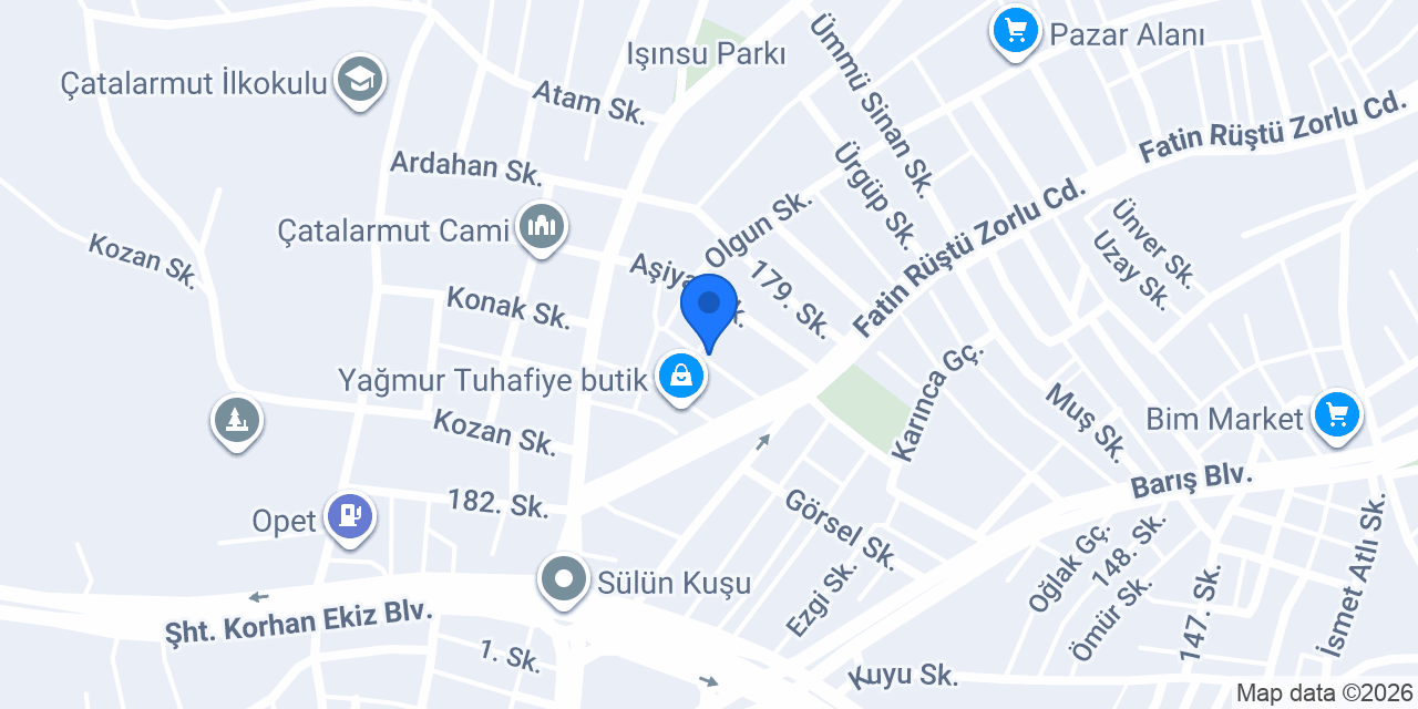 İdeal Mobilya konumu