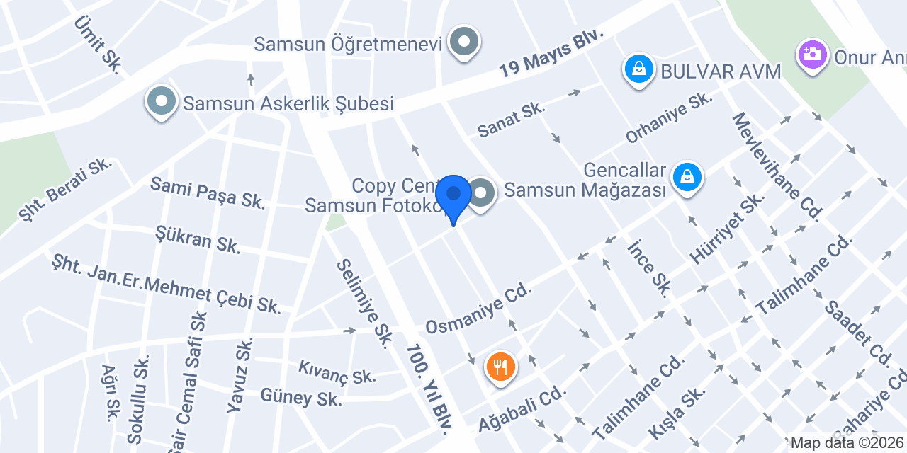 Güneş Cafe konumu