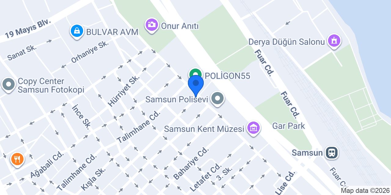 Deveci Hukuk Bürosu konumu