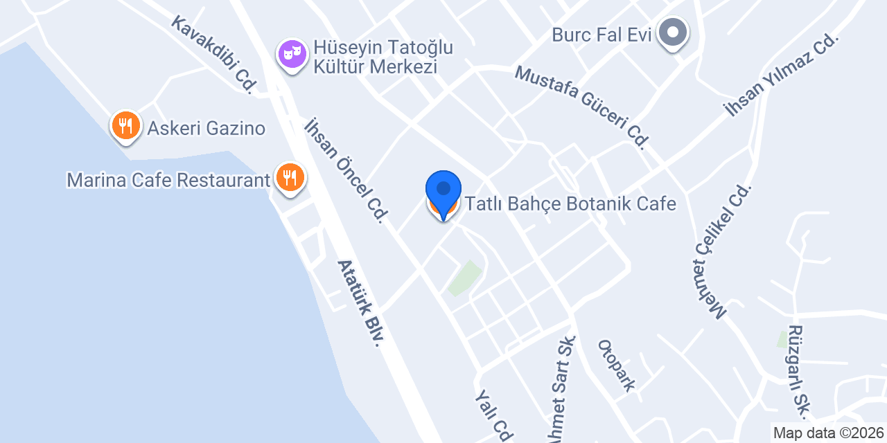 Tatlı Bahçe Botanik Cafe konumu