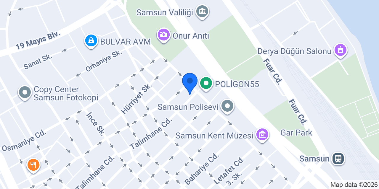 Karaca Hukuk Bürosu konumu