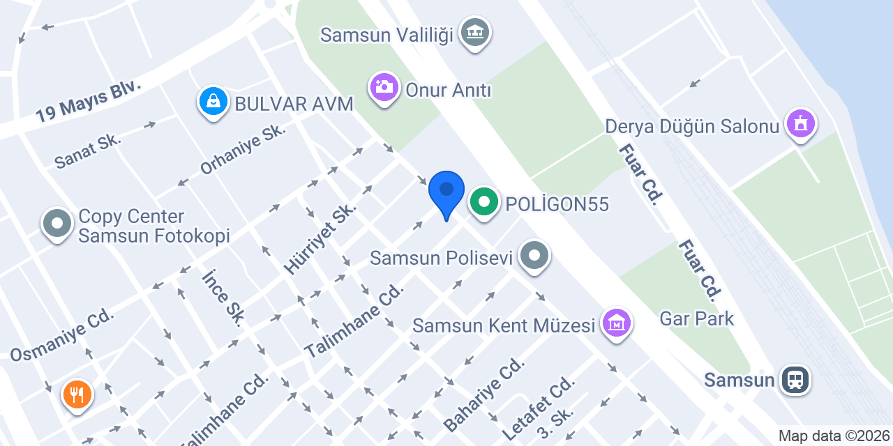 Şahin Otel 1 konumu