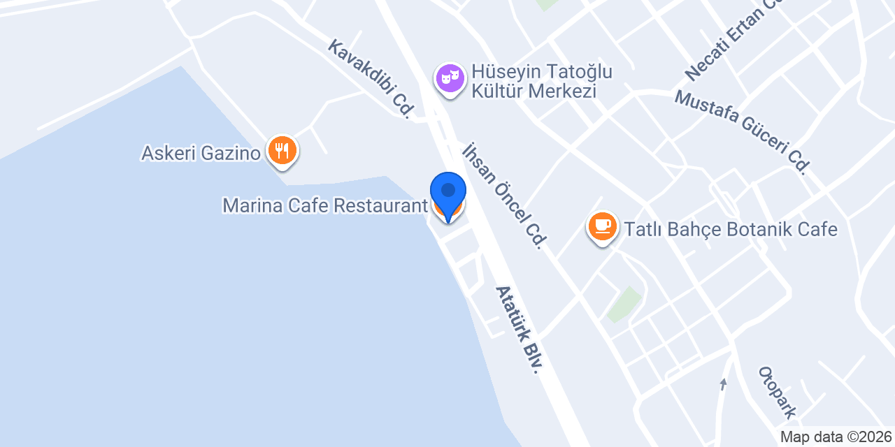 Marina Cafe Restaurant konumu