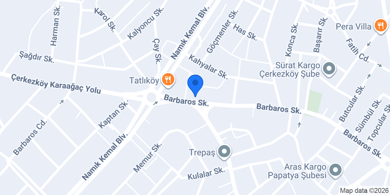 İtimat Cam - Çerkezköy konumu