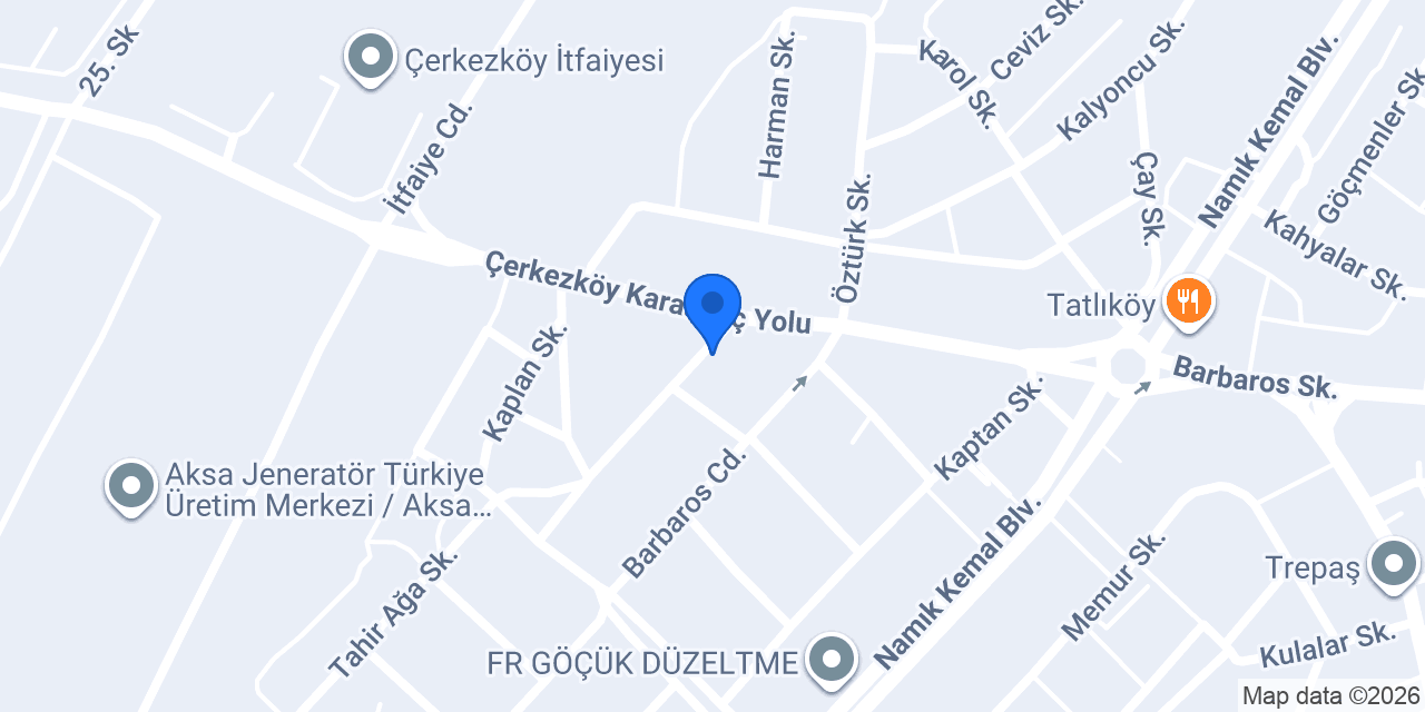 Nova Rulman Sanayi konumu