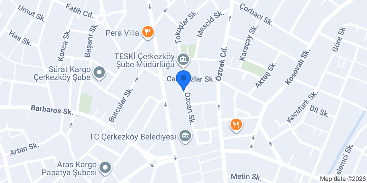 Merdane Börek cafe konumu