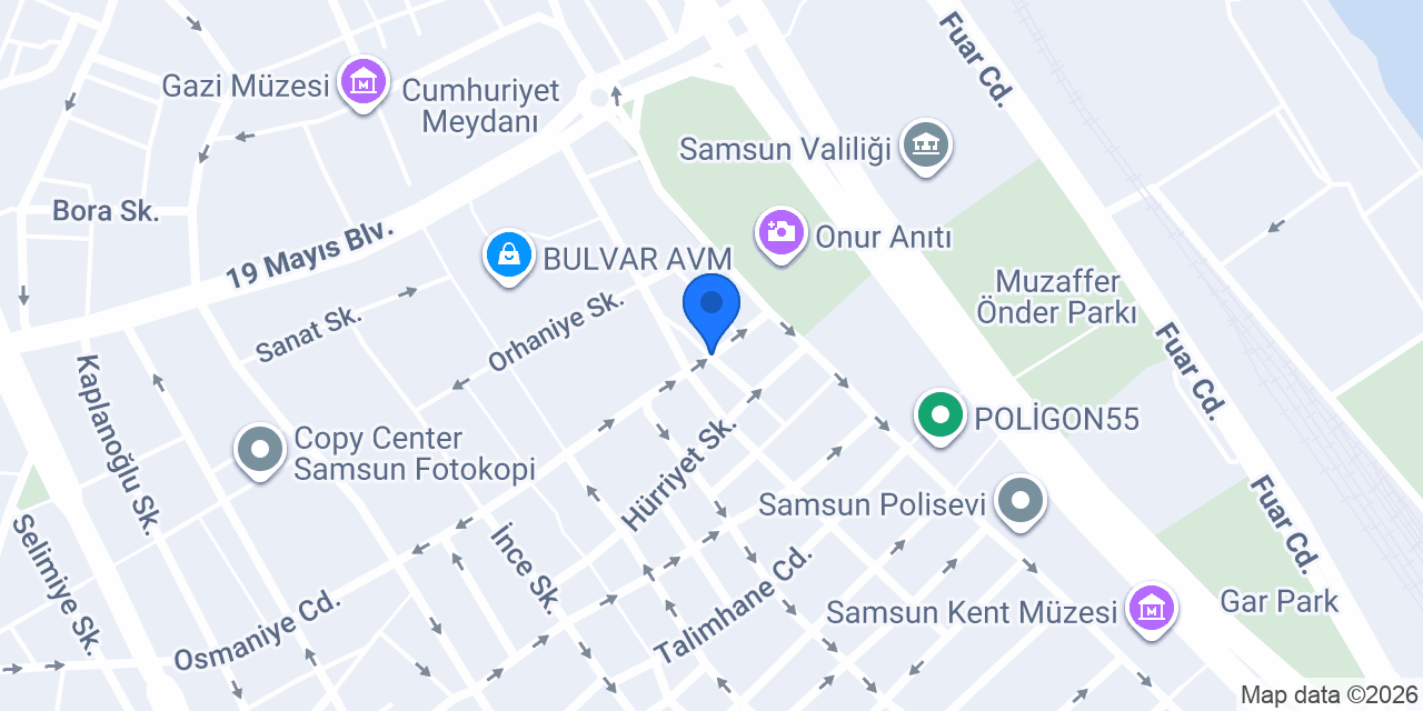 Sevilmiş İnşaat konumu