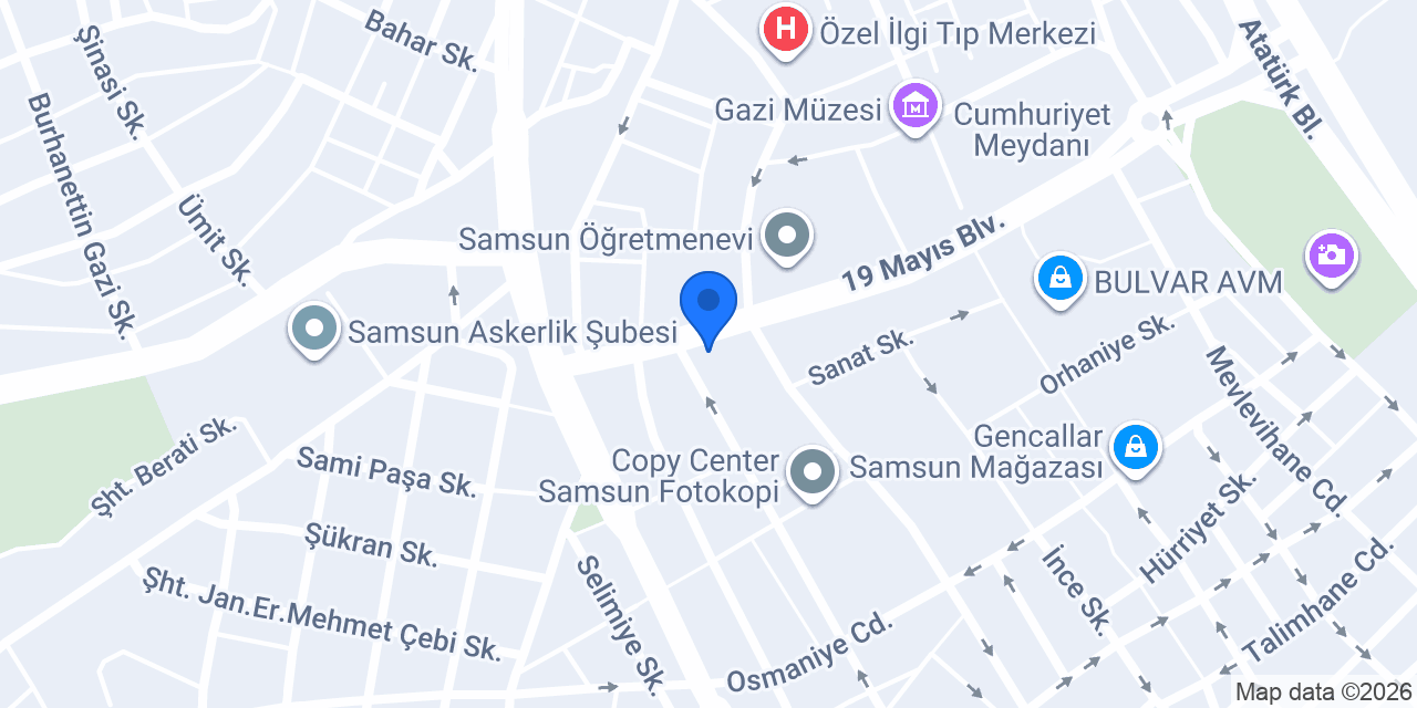 Kuaför Şakir konumu