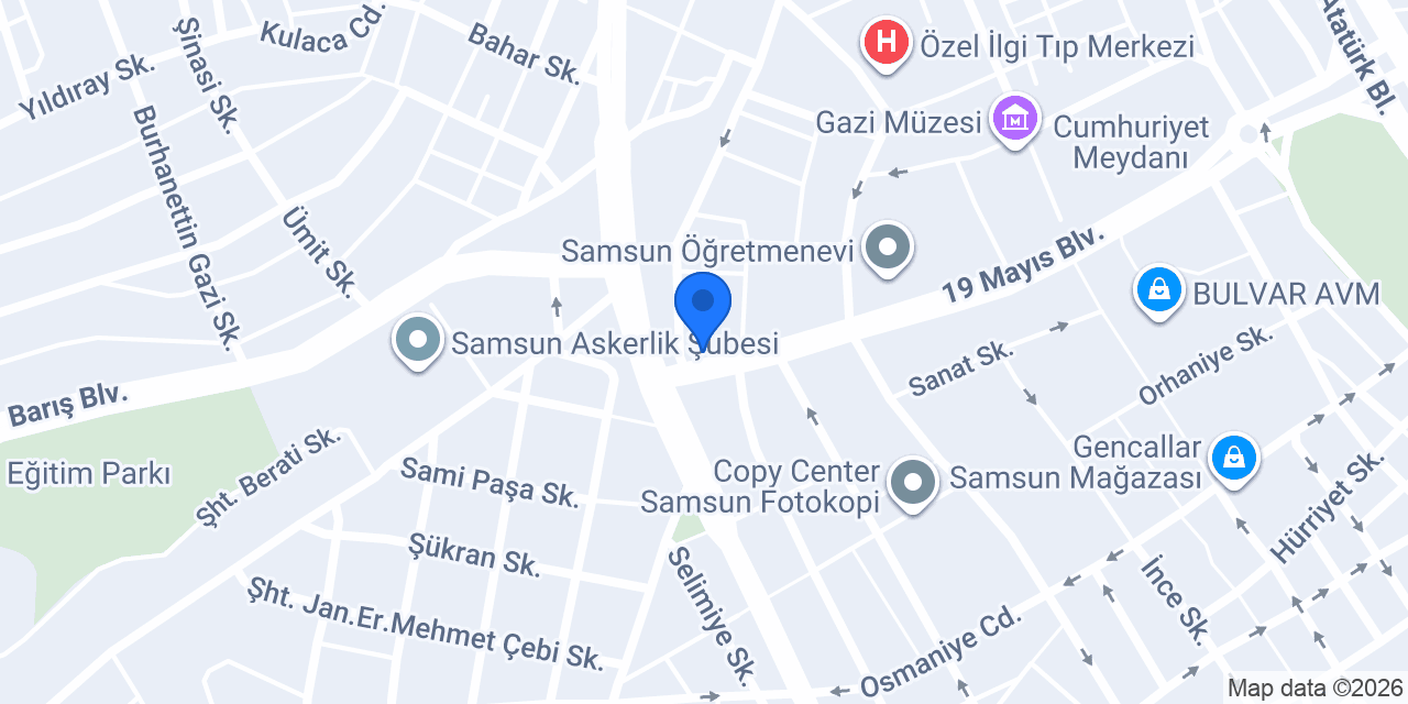 IŞIK MOBİLYA BULVAR ŞUBE-1 konumu
