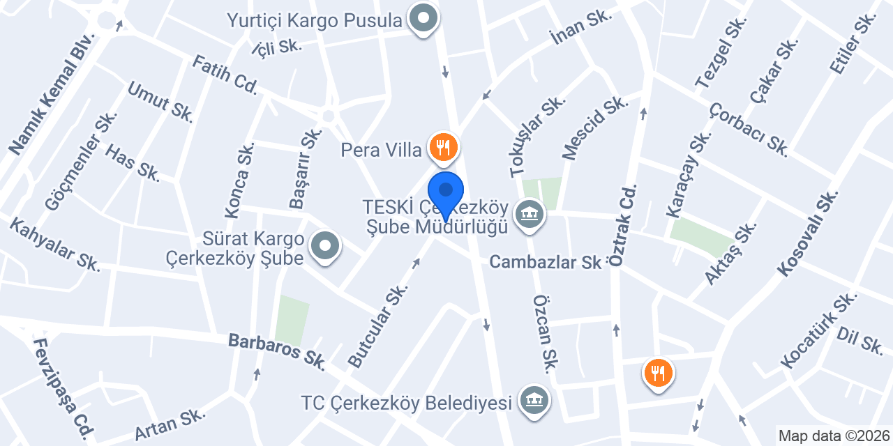 Özel Rota Sürücü Kursu konumu